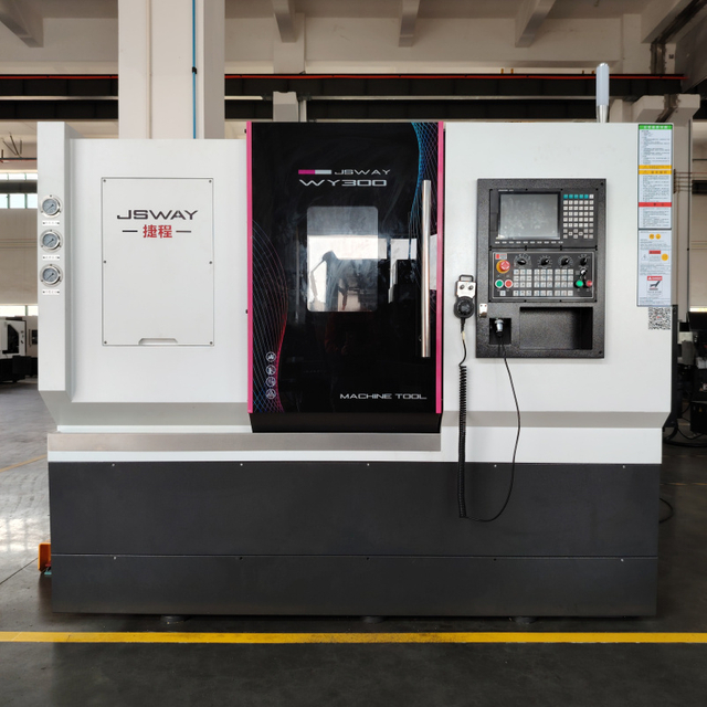 JSWAY WY300 5 Axis CNC Power Turret Dual Spindle Lathe Machine Center- Single Interpolate Y-Axis 12 station SAUTER FANUC