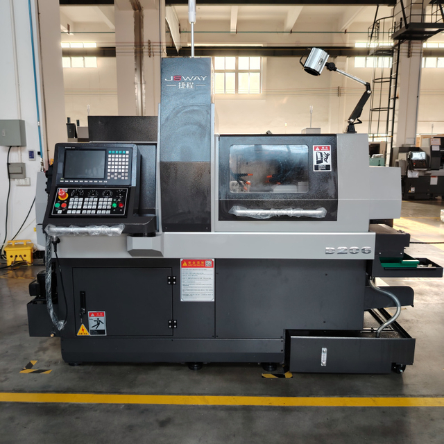 D206D 6 Axis Electric Spindle Power Tools CNC Swiss Lathe Dual processing channel Fast spindle Guide rail FANUC